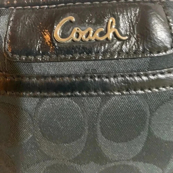 Coach CC signature print canvas wristlet bag - Picture 4 of 8